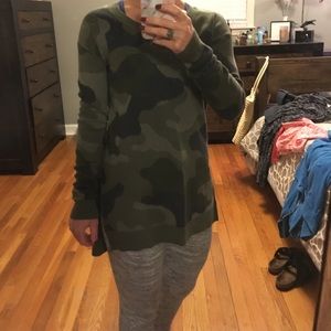 NWOT Camo sweater